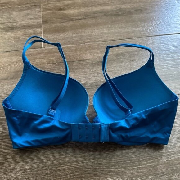 Victoria’s Secret Very Sexy Push-Up Bra Sky Blue pigeonnant bralette 32DD or 32E - Picture 10 of 10